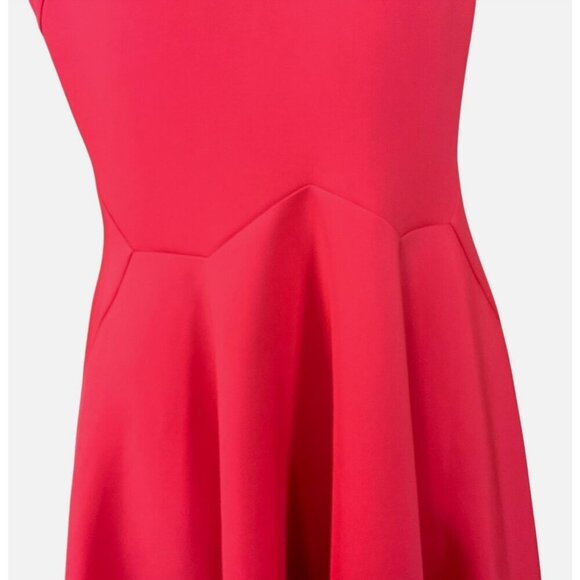 Ted Baker London Sew In Love Cap Sleeve Orange Skater Dress Exposed Zipper Sm - Picture 3 of 9